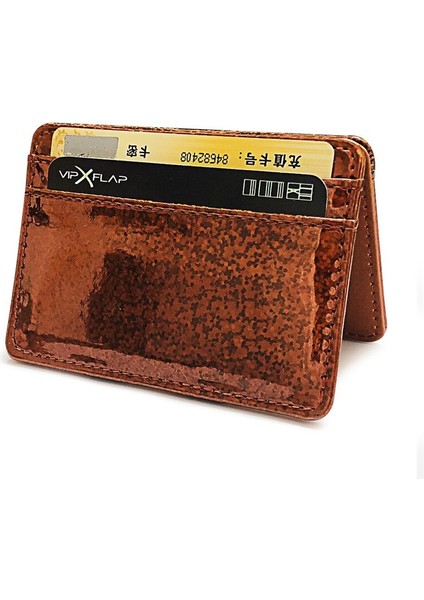 Moda Lazer Pul Sihirli Cüzdan Kadın Erkek Pu Deri Ince Kredi Kartı Tutucu Küçük Nakit Klip Taşınabilir Mini Bozuk Para Çantaları (Yurt Dışından)