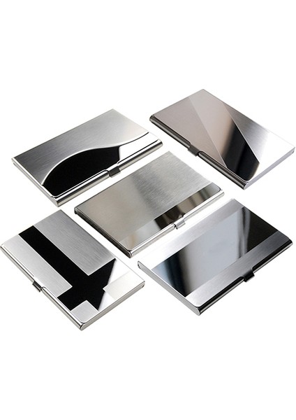 Microgood Moda Paslanmaz Çelik Kasa Cep Kutusu Iş Kimliği Kredi Kartı Tutucu Kapağı (Yurt Dışından)