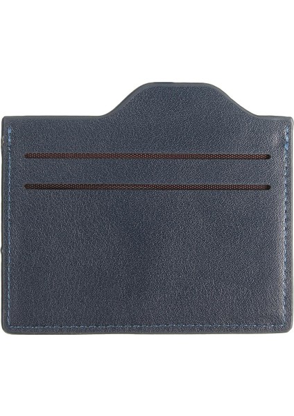Stil Yumuşak Kısa Erkek Deri Bifold Moda Cüzdan Para Nakit Para Erkek Çanta Kart Mavi (Yurt Dışından)