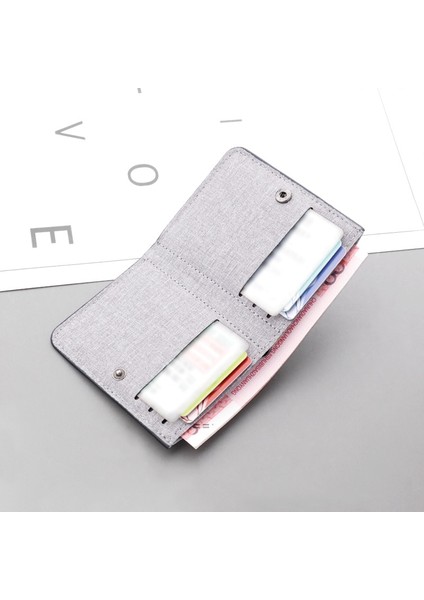 Tuval Erkek Cüzdanı Siyah/mavi/gri Kartvizitlik Cüzdan Kılıfı Erkek Kısa Çanta 2022 Moda Para Kartı Çantası (Yurt Dışından) fiyatları