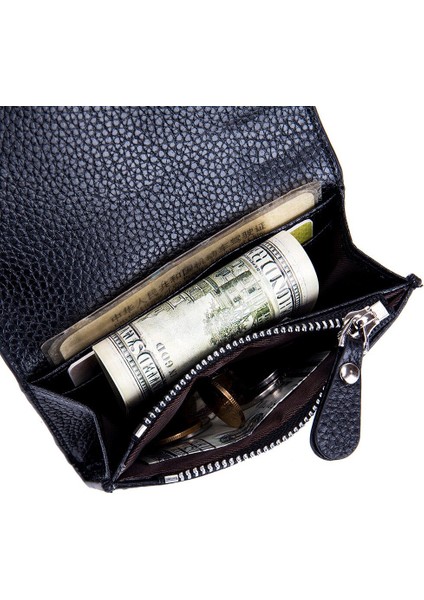 Hakiki Deri Cüzdan Kadın Rahat Basit Kadın Kısa Küçük Cüzdan Bozuk Para Cüzdanı Kart Tutucu Erkekler Para Çantası Fermuarlı Cebi (Yurt Dışından) modelleri