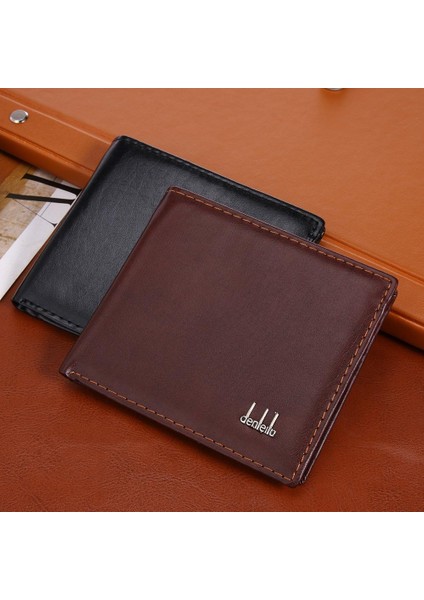 Lüks Yükseltme Ultra Ince Mini Cüzdan Erkek Kadın Iş Pu Deri Küçük Cüzdan Bozuk Para Cüzdanı Kredi Kartı Tutucu Cüzdan (Yurt Dışından) modelleri