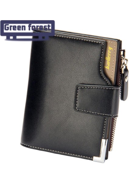 Yeşil Orman Nakit Tutucu Küçük Yerden Tasarruflu Tokalı Cüzdan (Yurt Dışından)