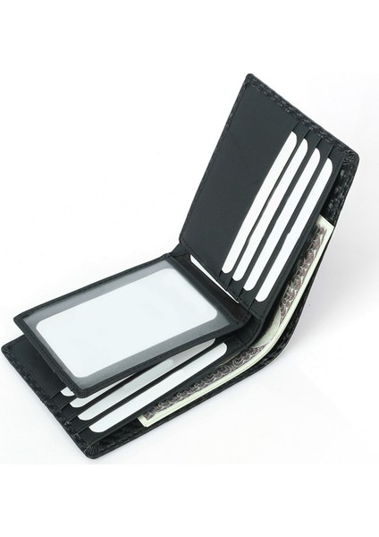 Karbon Fiber Desenli Cüzdan Ekleme Çoklu Kart Yuvası Büyük Kapasiteli Benzersiz Moda Kısa Cüzdan Erkekler (Yurt Dışından) fiyatları