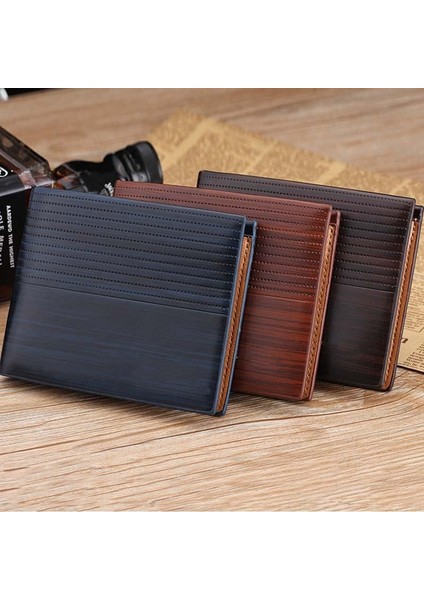 Moda Erkek Cüzdan Deri Kısa Çanta Küçük Vintage Cüzdan Kabartmalı Para Çantası Kredi Kartı Sahipleri Yüksek Kalite (Yurt Dışından)