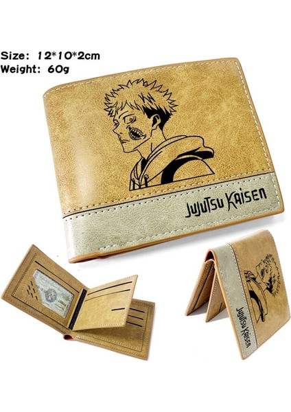 Japon Anime Karikatür Cüzdan Jujutsu Kaisen Cüzdan Kart Tutuculu Kısa Çanta (Yurt Dışından) fırsatları