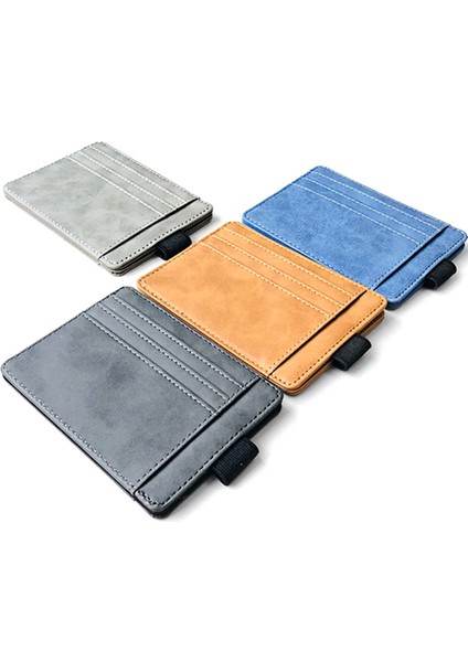 Elastik Bant Kart Sahibinin Yaratıcı Cüzdan Erkek Ehliyet Kart Tutucu Kart Sahibinin Pu Bozuk Para Cüzdanı Mavi (Yurt Dışından) modelleri