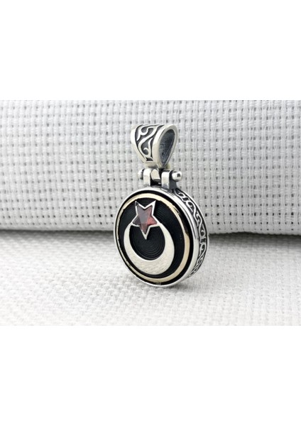 Ayyıldız Tasarımlı Ortası Dönen 925 Ayar Gümüş Kolye Ucu fiyatları