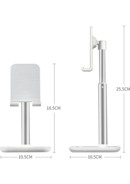 Yükseklik Ayarlı Tablet ve Telefon Tutucu Stand Beyaz H035-WH H035-WH H035-WH