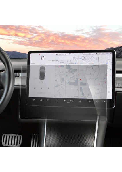 Tesla Model Y/3 Için Ekran Koruyucu Cam