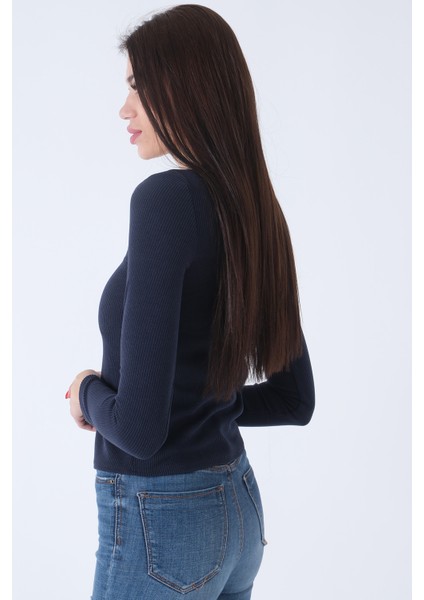 Lacivert Örme V Yaka Kazak 0103012.02 fırsatları