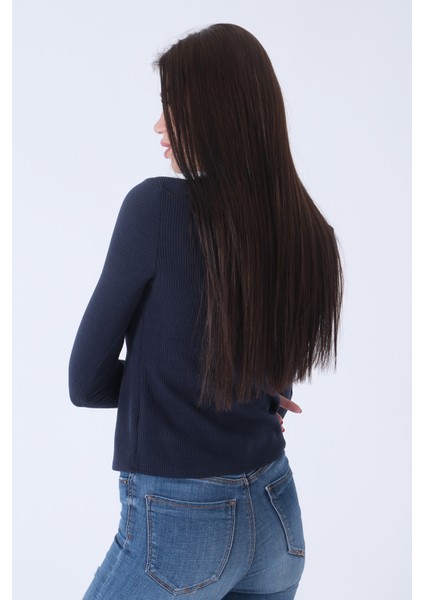 Lacivert Örme V Yaka Kazak 0103012.02 indirimleri