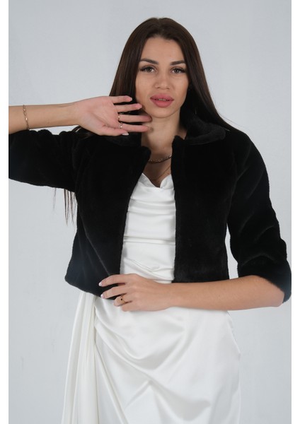 Siyah Bebe Yaka Peluş Bolero 0105134.01 fiyatları