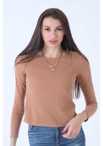 Camel Örme Bisiklet Yaka Kazak 0103013.09 modelleri