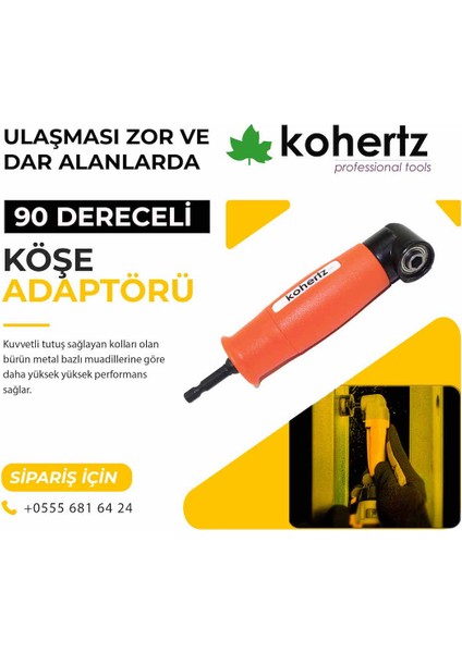 Bits Köşe Vidalama Aparatı 1/4