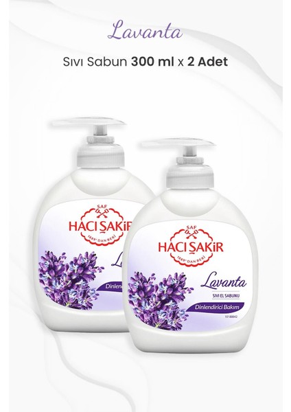 Lavanta Dinlendirici Sıvı Sabun 300 ml x 2 Adet