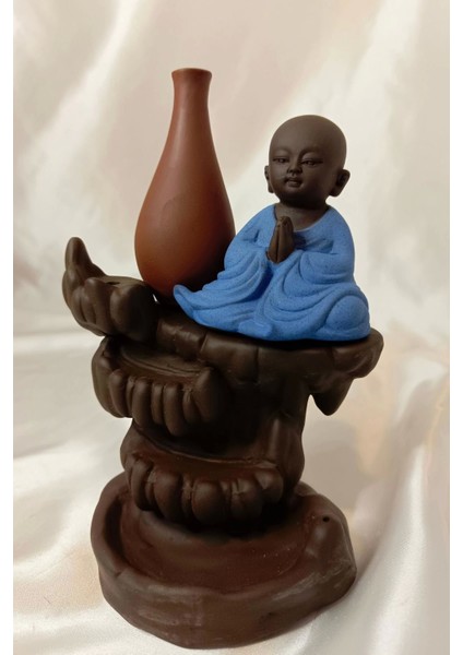 Geri Akış Tütsülük Ters Akış Konik Çubuk Tütsü Seramik Feng Sui Budha Anjali Mudra