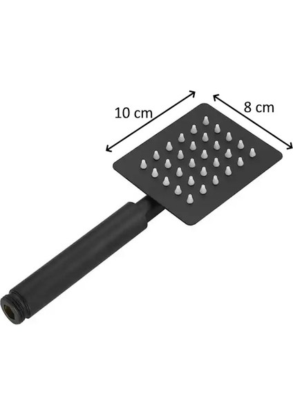 Siyah Mafsallı Duş Seti Metal El Duşlu - 409A