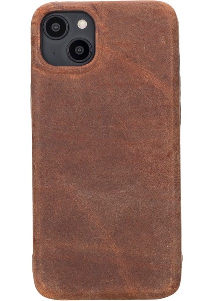 Apple iPhone 15 Plus Uyumlu Deri Arka Kapak Rock G2