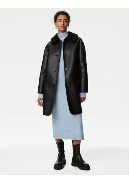Regular Fit Midi Triko Elbise
