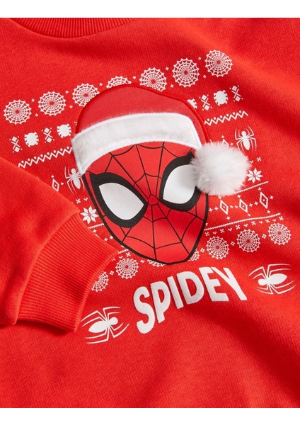 Marks & Spencer Spider-Man™ Yuvarlak Yaka Sweatshirt