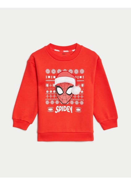 Marks & Spencer Spider-Man™ Yuvarlak Yaka Sweatshirt