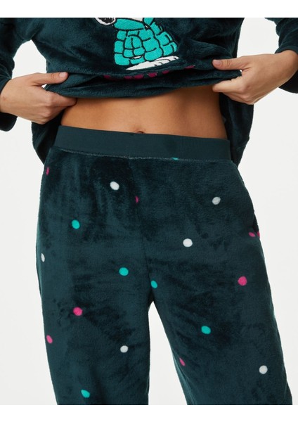 Marks & Spencer Snoopy™ Kapüşonlu Polar Pijama Takımı