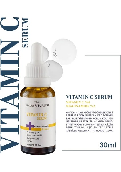3'lü Cilt Bakım Serum Seti Hyaluronic Acid + C Vitamini + Collagen Serum