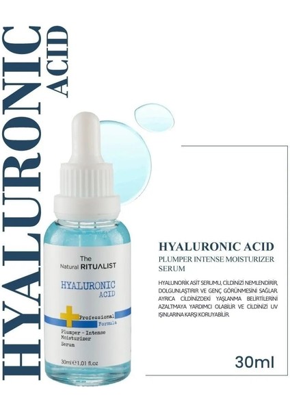 3'lü Cilt Bakım Serum Seti Hyaluronic Acid + C Vitamini + Collagen Serum