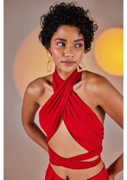Wrap Top Kırmızı