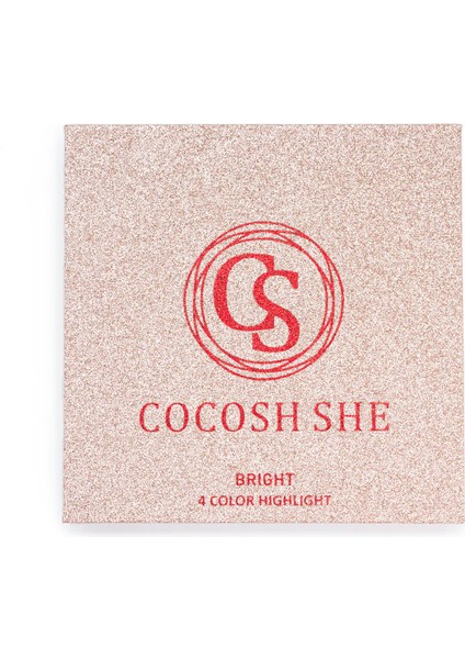 Bright 4 Renk Aydınlatıcı Highlighter Paleti, Yüksek Pigmentasyon, Yumuşak Doku, Gün Boyu Kalıcılık fırsatları
