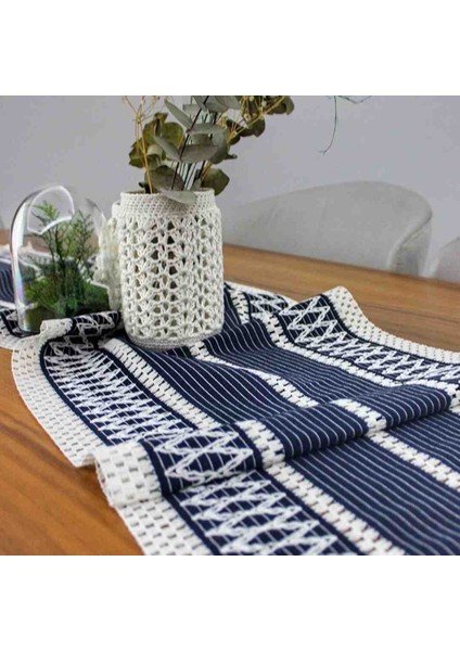 Pamuklu Şal Motif Dantel Örgü Runner 35X150 fiyatları