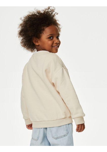 Marks & Spencer Yılbaşı Temalı Yuvarlak Yaka Sweatshirt