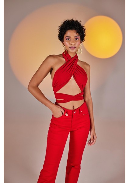 Wrap Top Kırmızı