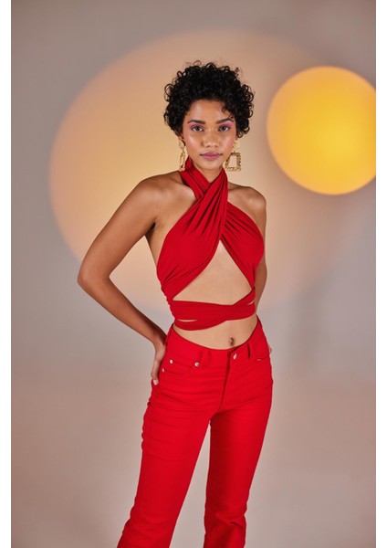 Wrap Top Kırmızı