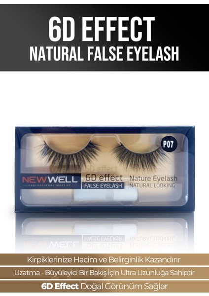 6D Effect Natural False Eyelash P07