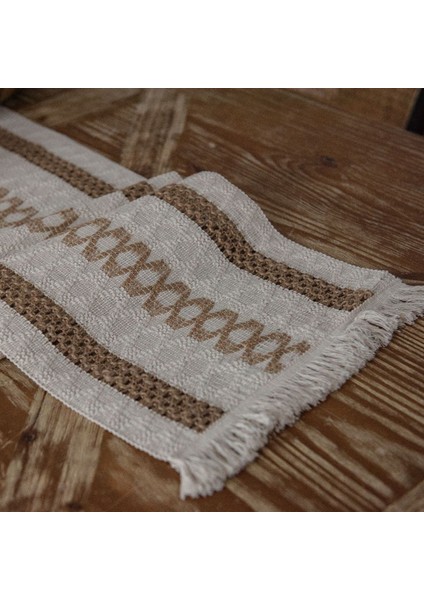 Organik Pamuk Dantel Runner Kilimli Desen 150X35 fiyatları
