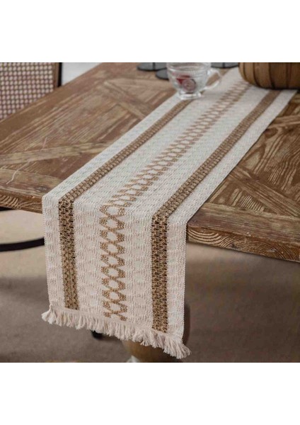 Organik Pamuk Dantel Runner Kilimli Desen 150X35 modelleri