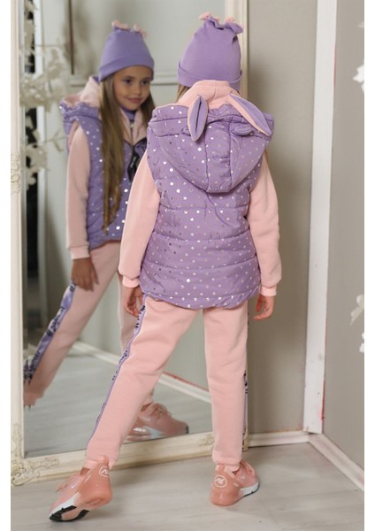 Kız Çocuk Şişme Yelekli 5'li Eşofman Takım fırsatları