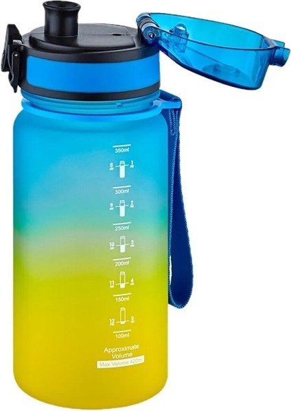 350ML-500ML-800ML-1000ML-1500ML Yeni Koleksiyon Çift Renkli Soft-Touch Serisi Askılı Akıtmaz Motivasyonel Tritan Su Matarası