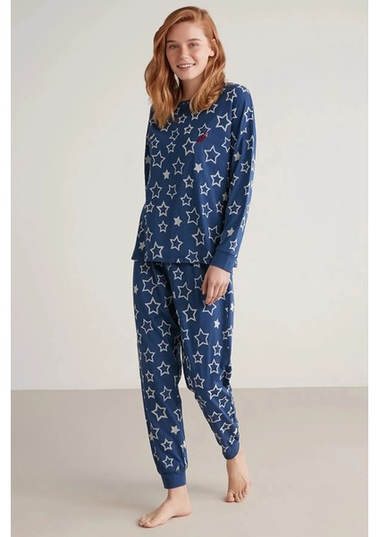 Uzun Kol Kadın Pijama Takım W620