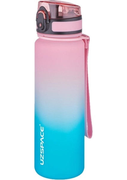 350ML-500ML-800ML-1000ML-1500ML Yeni Koleksiyon Çift Renkli Soft-Touch Serisi Askılı Akıtmaz Motivasyonel Tritan Su Matarası