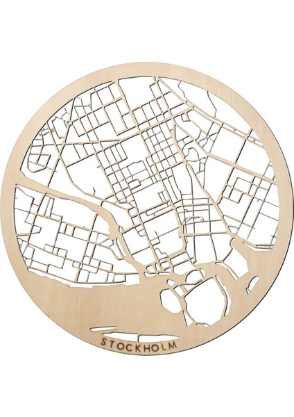 Stockholm Ahşap Şehir Haritası