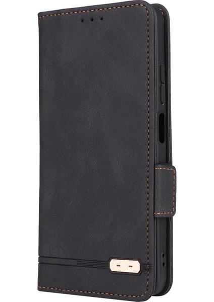 Xiaomi Için Poco X4 Pro 5g Stand Cüzdan Deri Kılıf Donanım Tasarımı Manyetik Toka Telefon Kapak Black (Yurt Dışından) modelleri