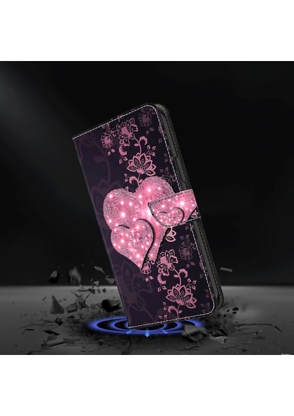 Xiaomi Redmi Için Telefon Kılıfı Not 12 5g (Çin)/(Hindistan)/(Global)/poco X5 5g, Pu Deri 3D Desen Stand Flip Cüzdan Kapak-Dövüş Kalpleri (Yurt Dışından) fırsatları