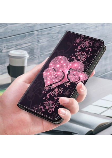 Xiaomi Redmi Için Telefon Kılıfı Not 12 5g (Çin)/(Hindistan)/(Global)/poco X5 5g, Pu Deri 3D Desen Stand Flip Cüzdan Kapak-Dövüş Kalpleri (Yurt Dışından) indirimleri
