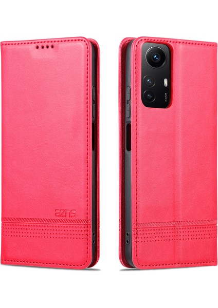 Xiaomi Için Redmi Note 12S 4g Görüntüleme Standı Pu Deri Cüzdan Kılıfı Folio Telefon Kapak-Kırmızı (Yurt Dışından) fiyatları