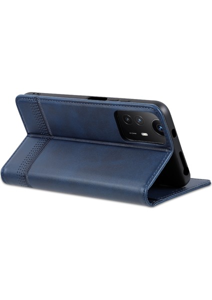 Xiaomi Için Redmi Note 12S 4g Görüntüleme Standı Pu Deri Cüzdan Kılıfı Flip Folio Telefon Kapak Blue (Yurt Dışından) fırsatları