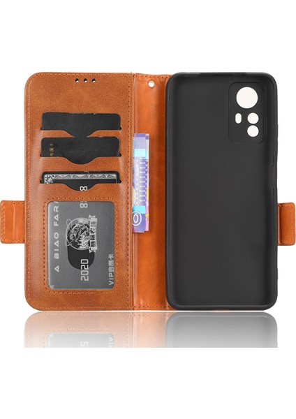 Xiaomi Için Redmi Note 12S 4g Pu Deri Cüzdan Telefon Kılıfı Baskılı Üçgen Katlama Stand Kapak Kahverengi (Yurt Dışından) fırsatları