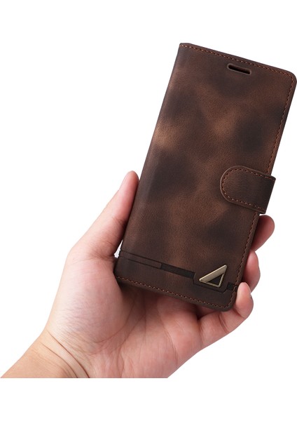 Xiaomi Redmi Için Note 12 Pro 5g/note 12 Pro Speed ​​5g/poco X5 Pro 5g Deri Cüzdan Stand Telefon Kılıfı Cilt Touch Cover-Brown (Yurt Dışından)